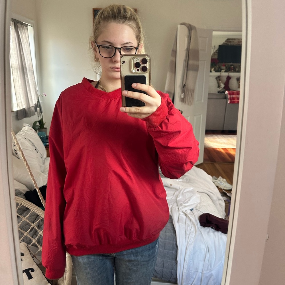 Red Windbreaker